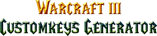 Warcraft III CustomKeys Generator Logo